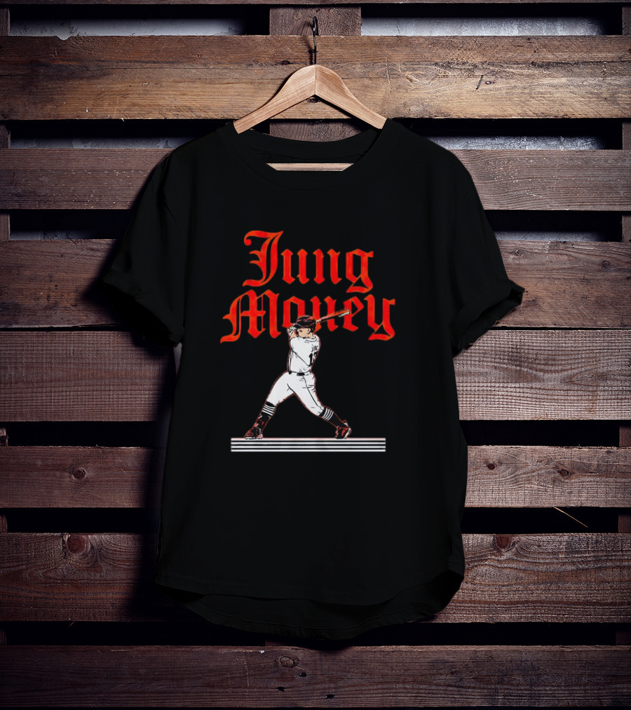 Jung Money Baseball Swing Detroit T-Shirt
