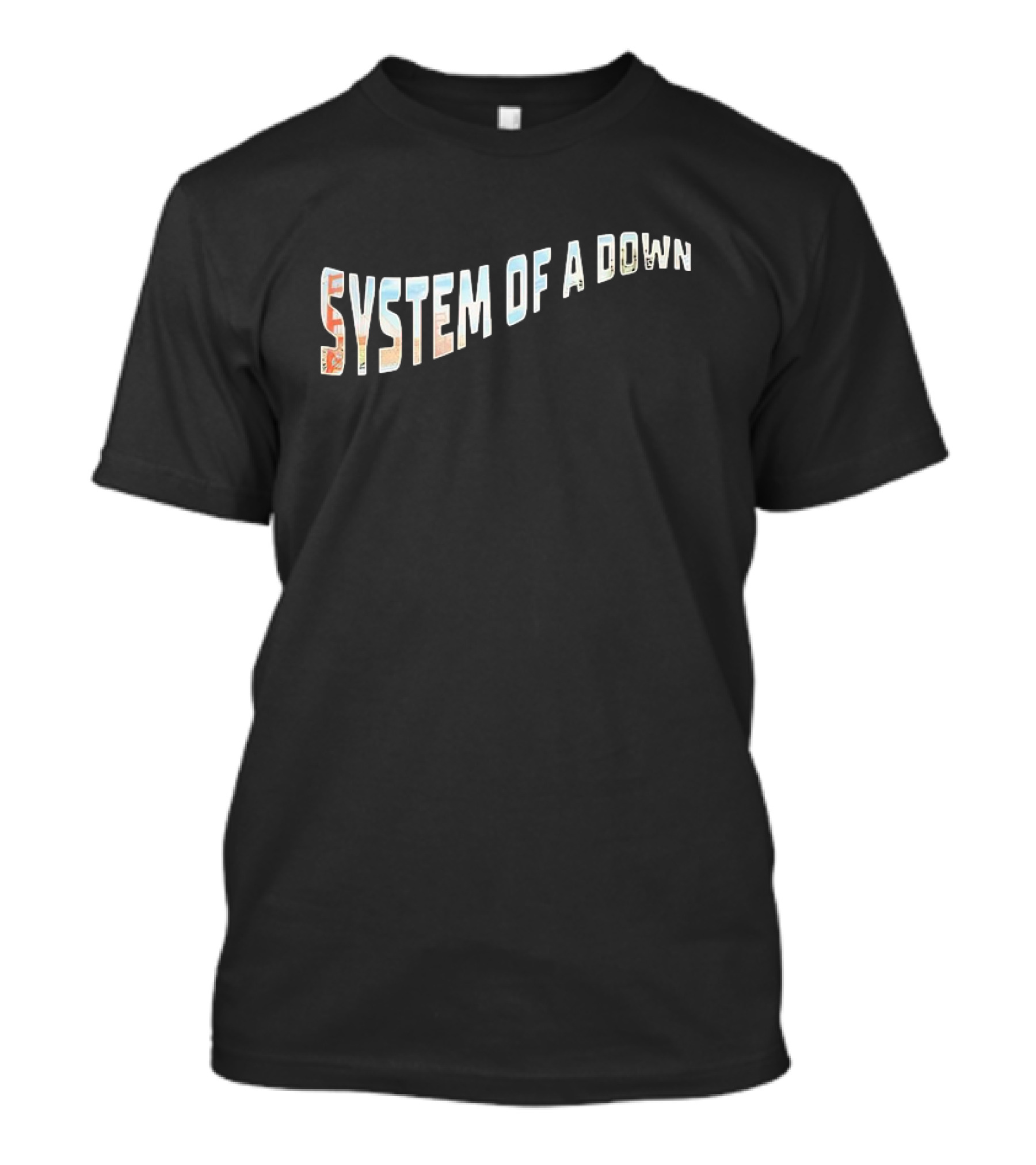 System Of A Down Golden Gate Park San Francisco Styling Text T-Shirt