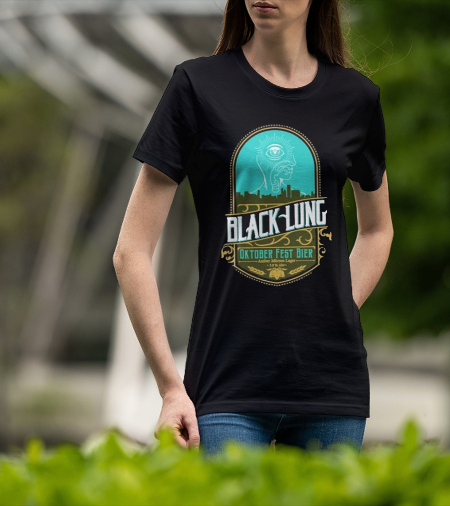 Black Lung Oktoberfest Fest Bier Amber Märzen Lager 5.5 Abv T-Shirt