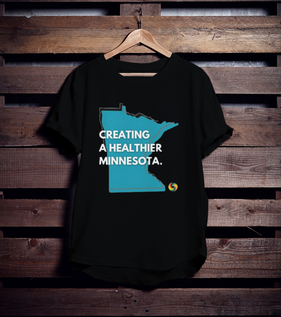 Creating A Healthier Minnesota State Logo With Swirl T-Shirt