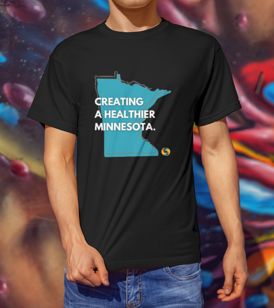Creating A Healthier Minnesota State Logo With Swirl T-Shirt