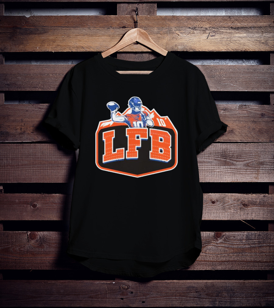 LFB 10 Denver Broncos Bo Nix T-Shirt