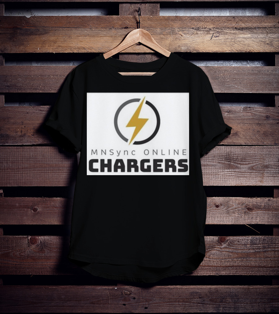 MNSync Online Chargers Lightning Bolt Emblem T-Shirt