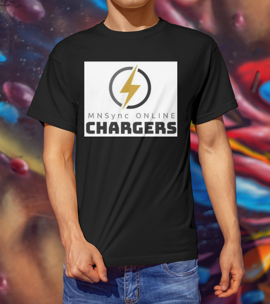 MNSync Online Chargers Lightning Bolt Emblem T-Shirt