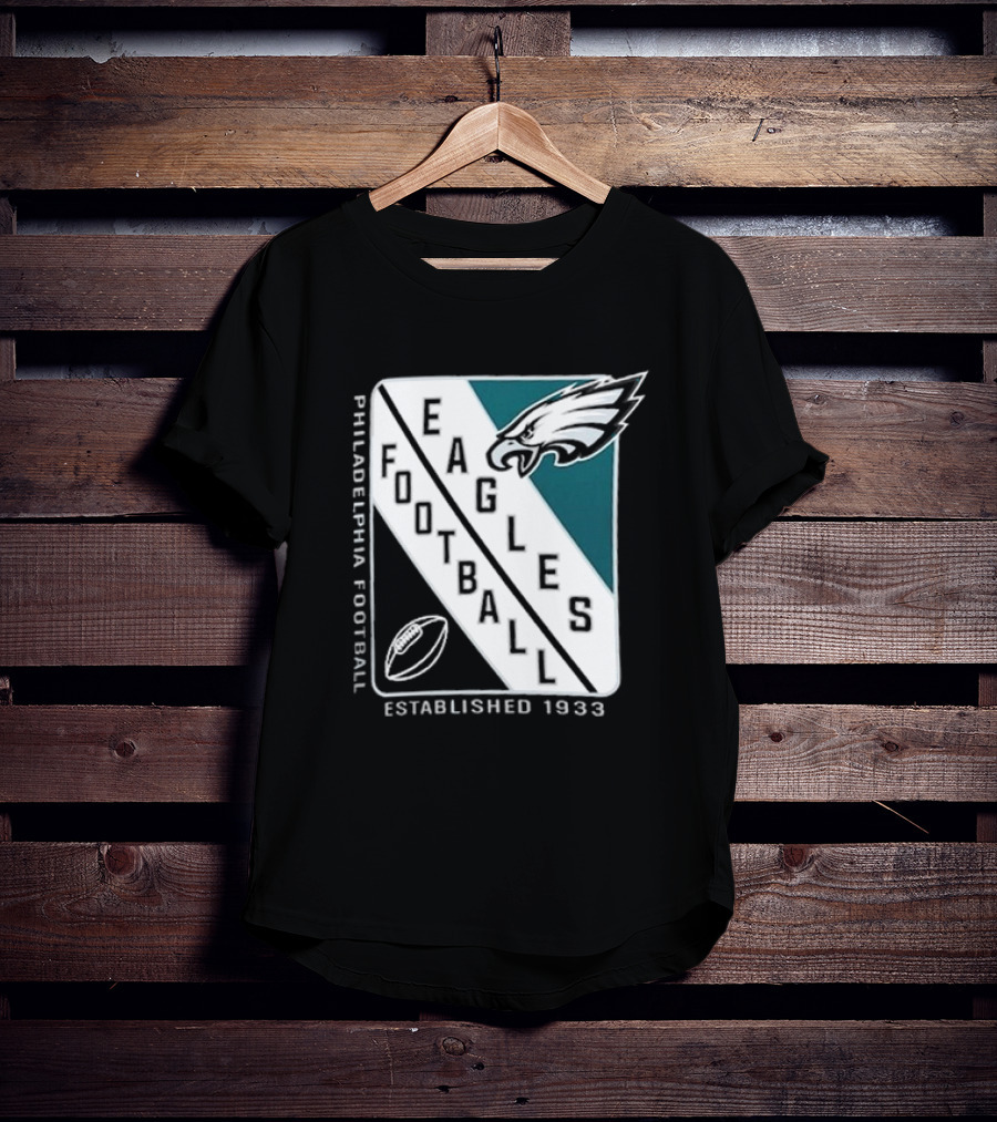 Philadelphia Eagles Football Shield Logo Established 1933 T-Shirt