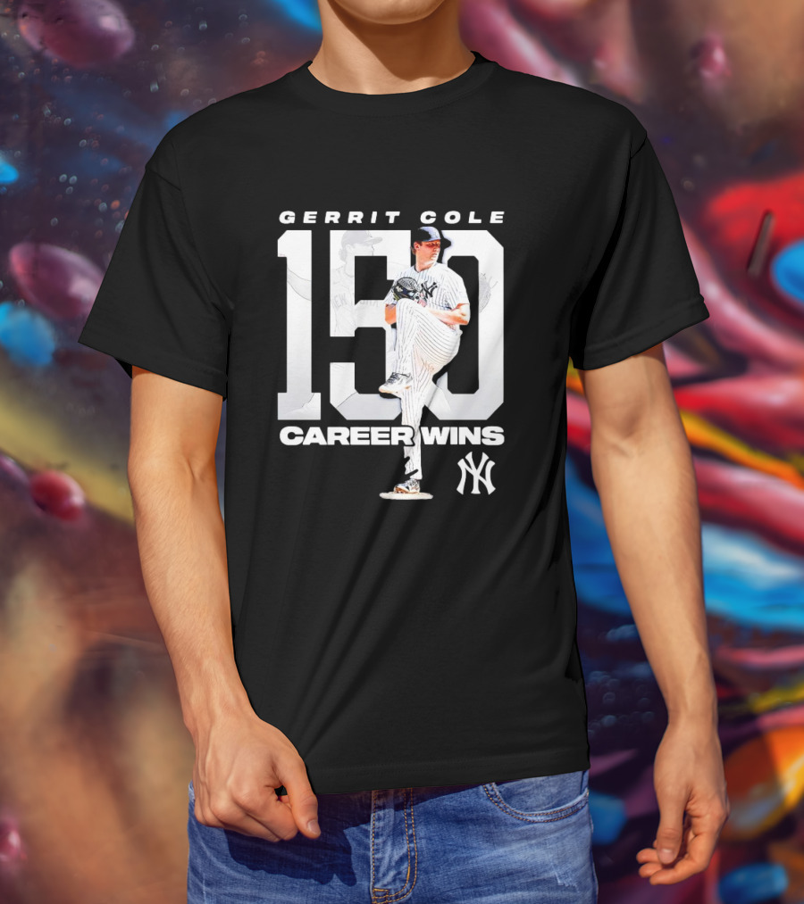Gerrit Cole 150 Career Wins New York Yankees T-Shirt