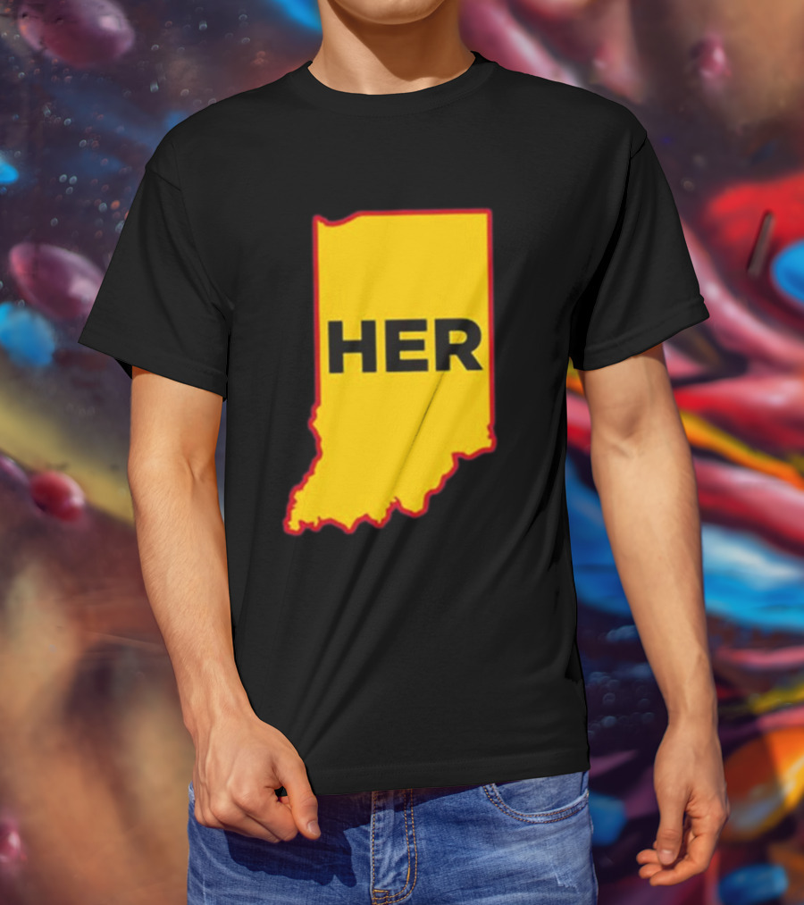 Indiana HER Map T-Shirt