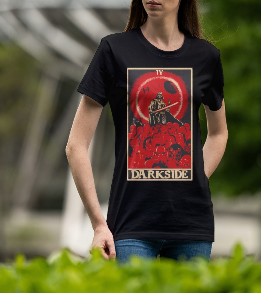 Darkside Tarot Card IV Darth Vader Death Star Stormtroopers T-Shirt