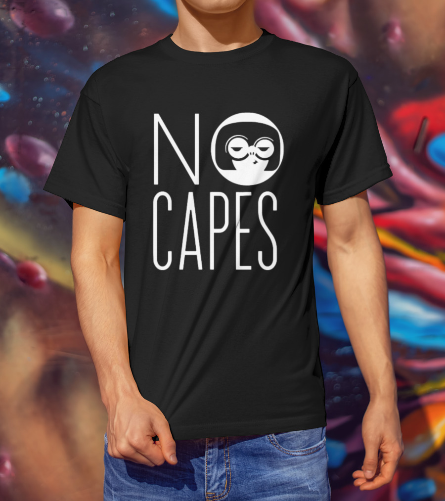 Edna Mode No Capes The Incredibles Disney Logo Iconic T-Shirt
