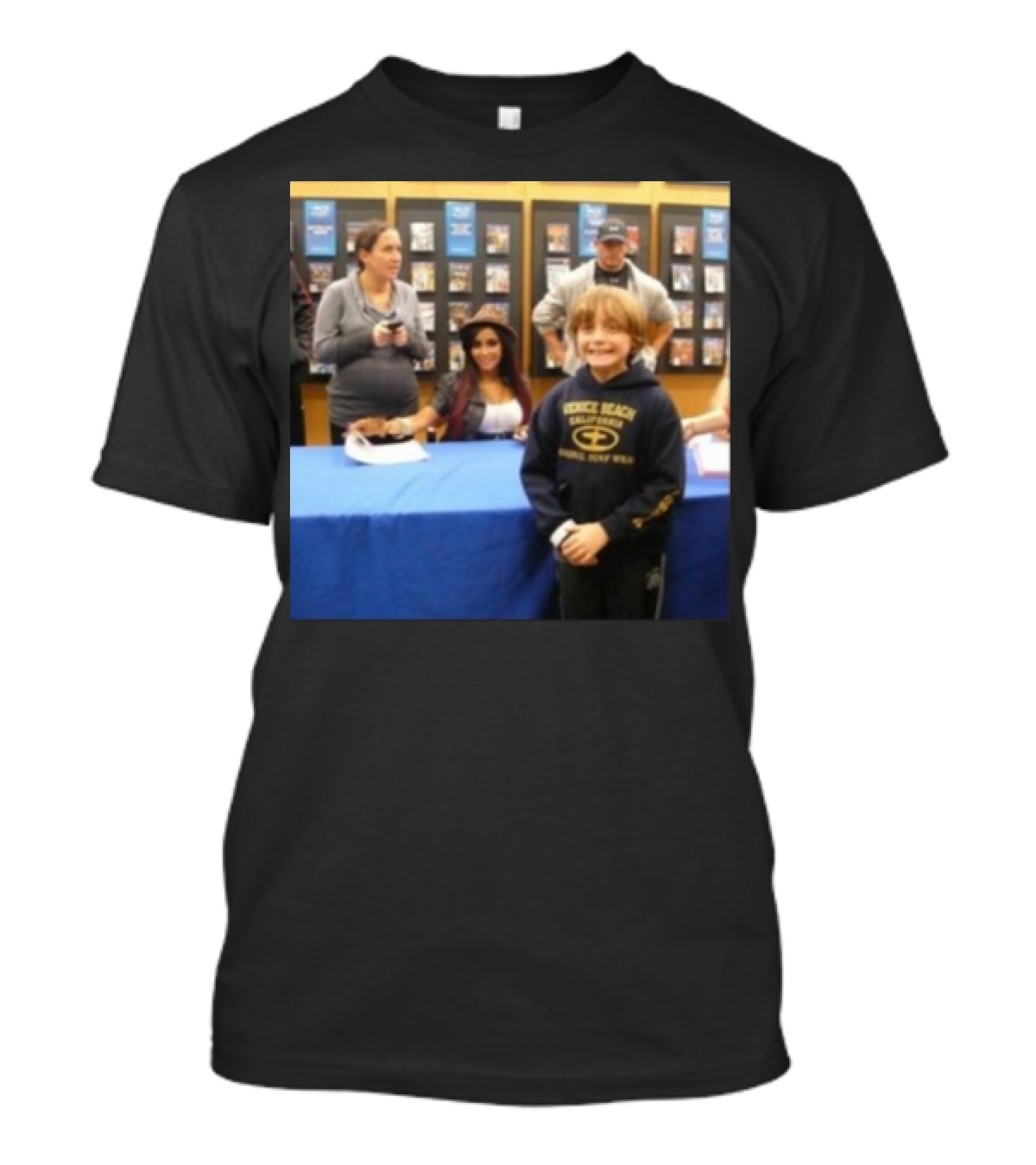 Jake Shane With Nicole Snooki Lavelle Venice Beach Surf Wear T-Shirt