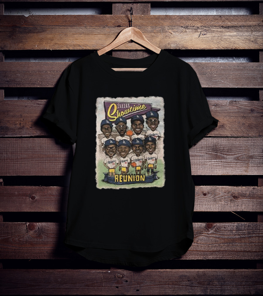 Lakers Showtime Reunion Los Angeles Dodgers T-Shirt