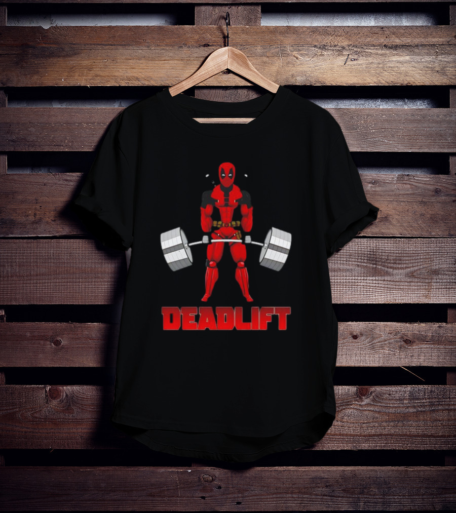 Deadpool Papa Swolio Deadlift T-Shirt