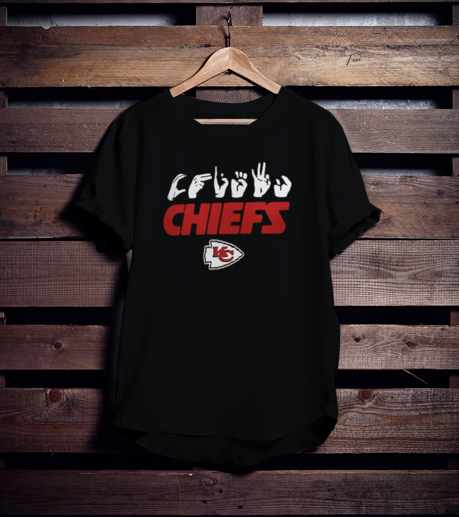Kansas City Chiefs ASL Love Sign NFL Homage T-Shirt