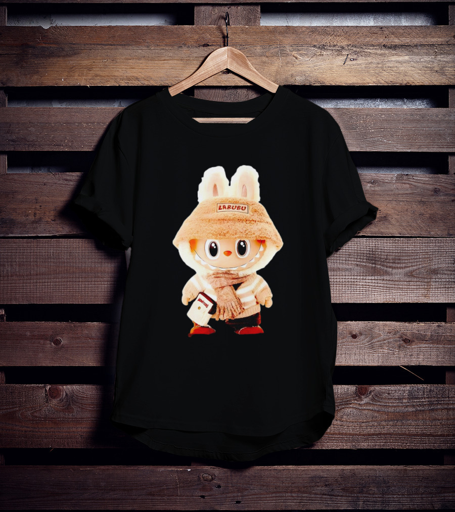Labubu Bunny Hoodie With Scarf And Bag Accessories T-Shirt