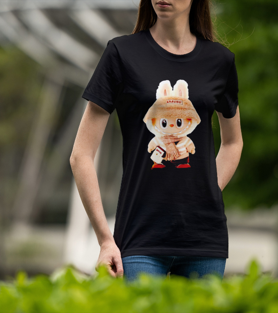 Labubu Bunny Hoodie With Scarf And Bag Accessories T-Shirt