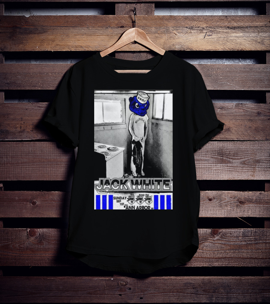 Jack White Michigan Blue Bear Ann Arbor September 1 T-Shirt