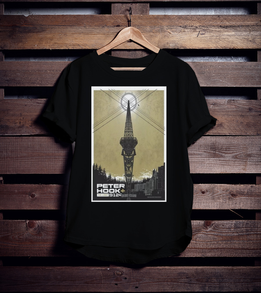 Peter Hook And The Light 9/1/24 9:30 Club Washington DC Tour T-Shirt