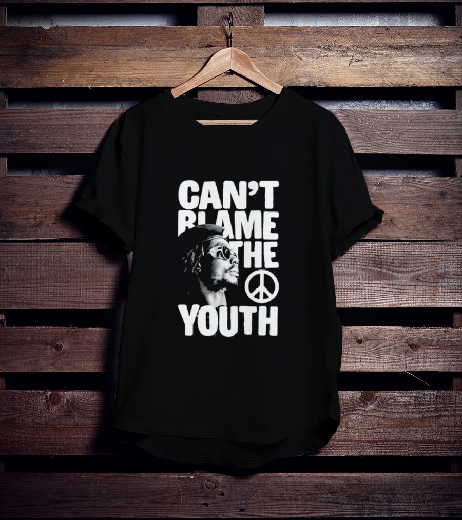 Can't Blame The Youth Peace Symbol Peter Tosh T-Shirt