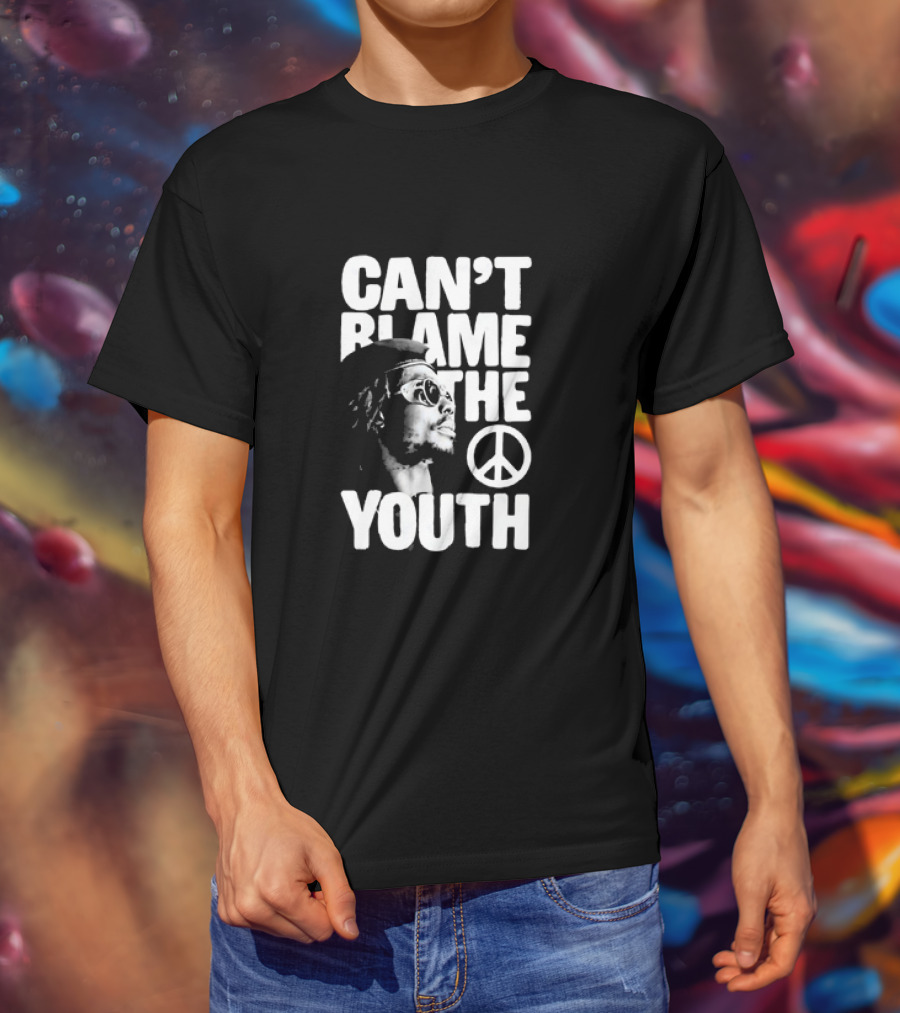 Can't Blame The Youth Peace Symbol Peter Tosh T-Shirt