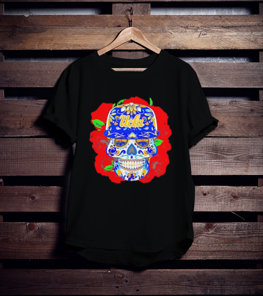 Ucla Bruins Sugar Skull Roses T-Shirt