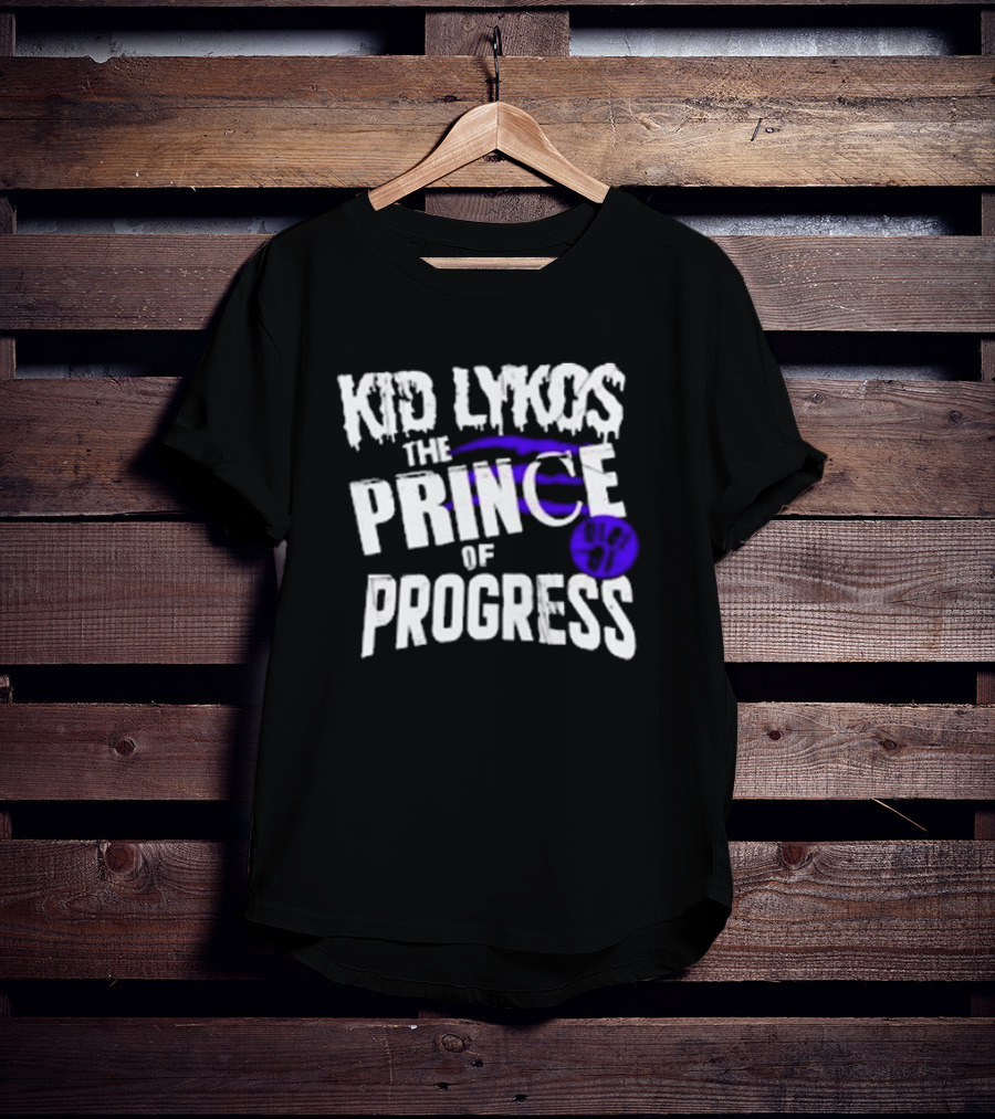 Kid Lykos The Prince Of Progress With Paw Prints T-Shirt