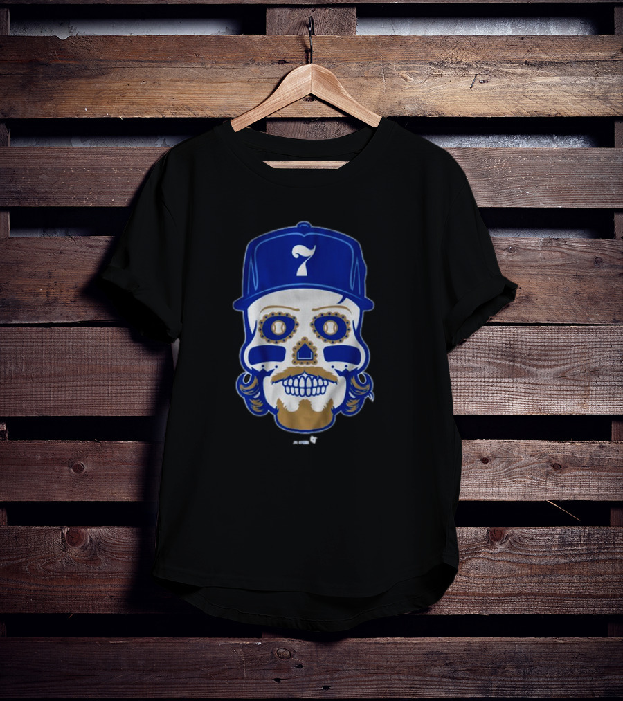 Bobby Witt Jr. Sugar Skull Baseball Cap T-Shirt