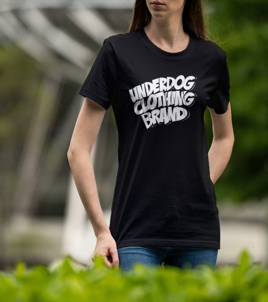 UNDERDOG CLOTHING BRAND Streetwear Bold Lettering T-Shirt