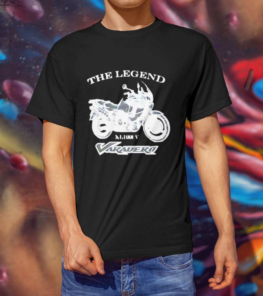 The Legend Varadero XL1000V Motorcycle Icon Text Highlight T-Shirt