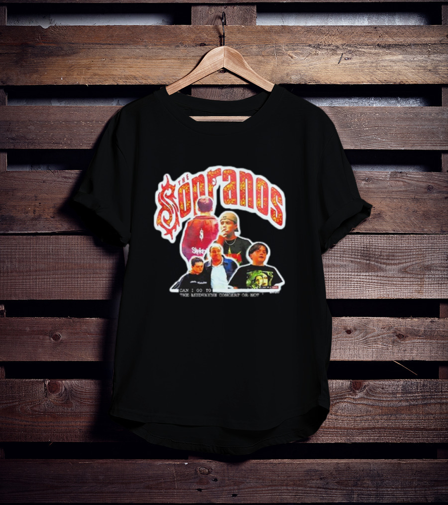 The Sopranos Slipknot Mudvayne Concert Scene Mashup T-Shirt