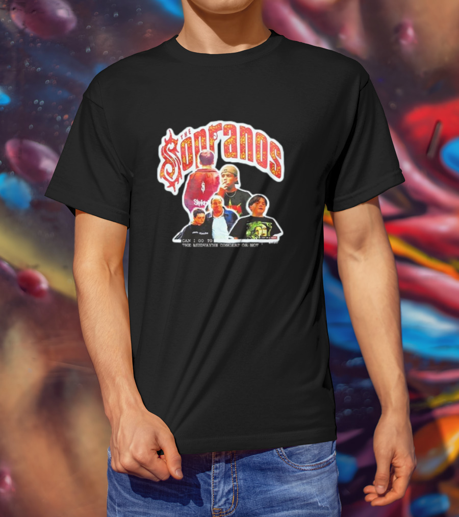 The Sopranos Slipknot Mudvayne Concert Scene Mashup T-Shirt