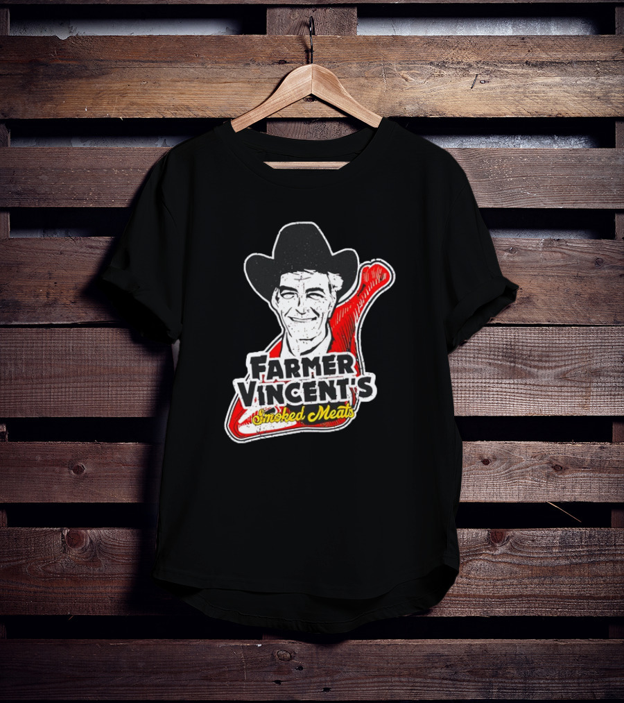 Farmer Vincent's Smoked Meats Vintage Cowboy T-Shirt