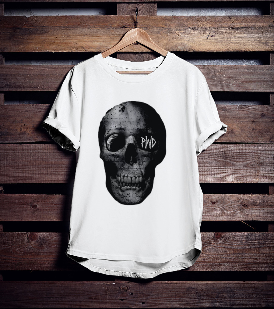 PWD Parkway Drive Dark Days 2012 Atlas Skull Image T-Shirt