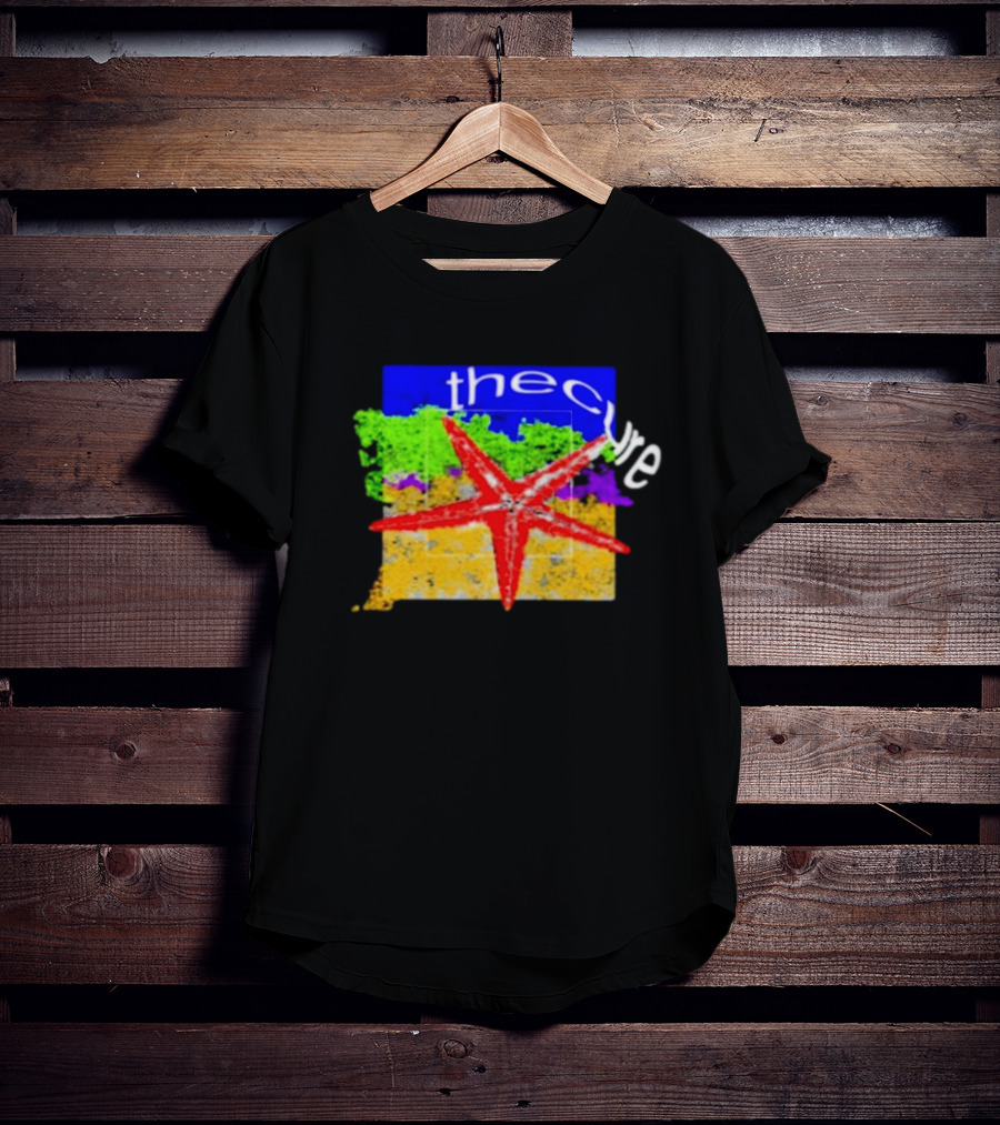The Cure Starburst Grunge Color Block T-Shirt