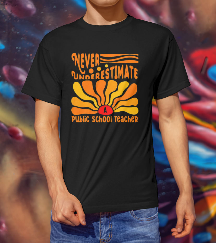 Never Underestimate A Public School Teacher T-Shirt