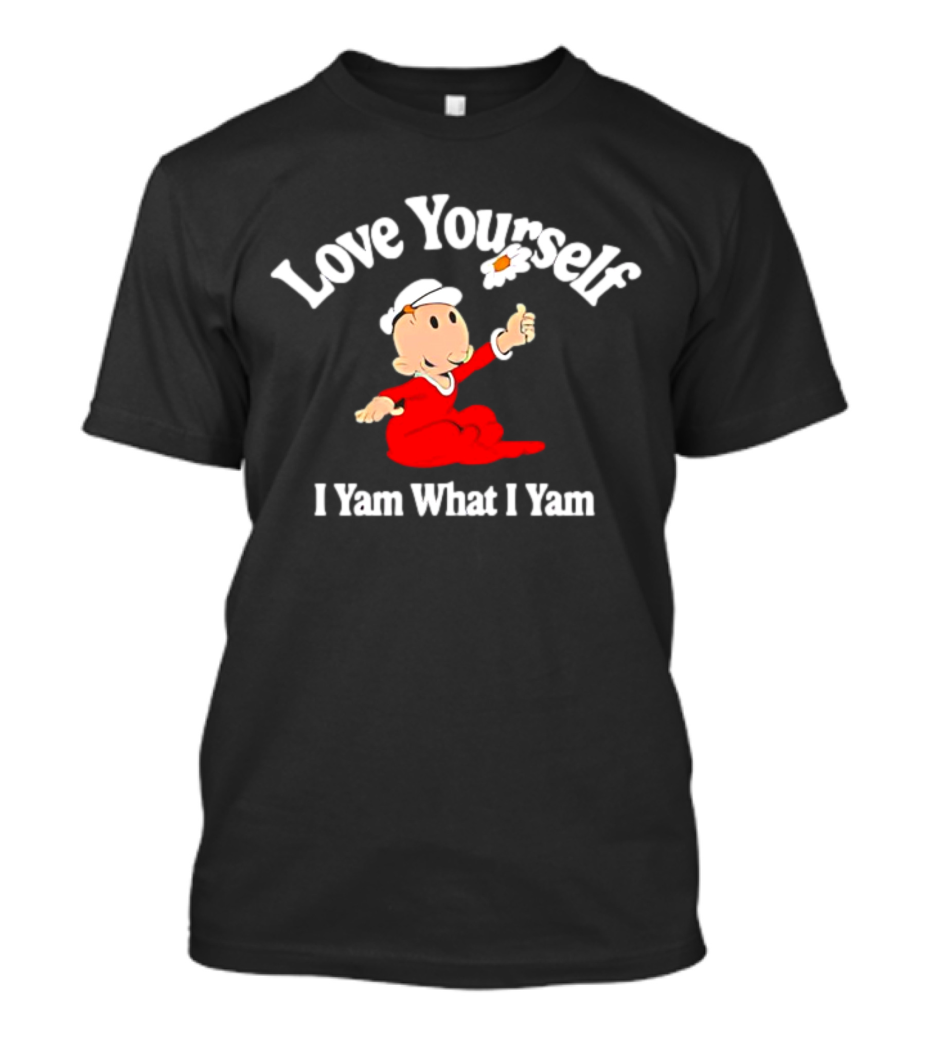 Popeye Love Yourself I Yam What I Yam Thumbs Up T-Shirt