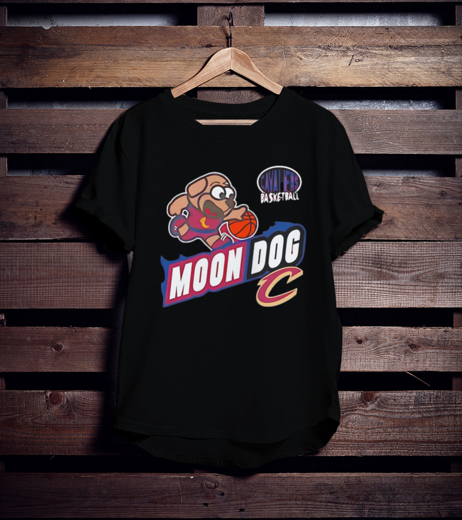 Cavaliers Basketball Moon Dog C T-Shirt