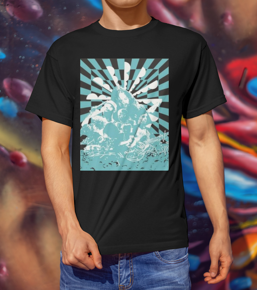 The War On Drugs Optical Collage Sunburst Band Montage T-Shirt