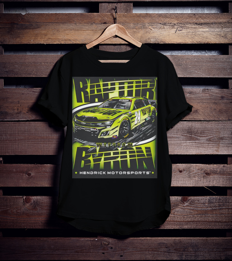 William Byron Raptor Car NASCAR Hendrick Motorsports Collection T-Shirt
