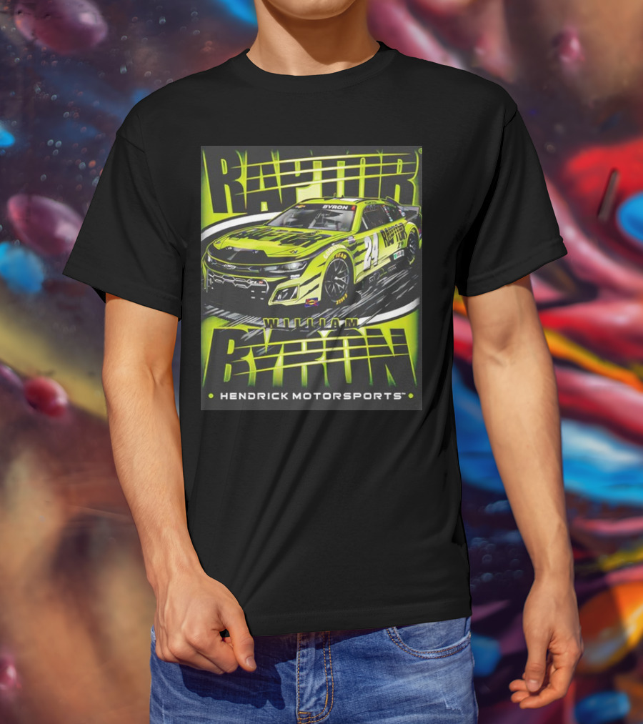 William Byron Raptor Car NASCAR Hendrick Motorsports Collection T-Shirt