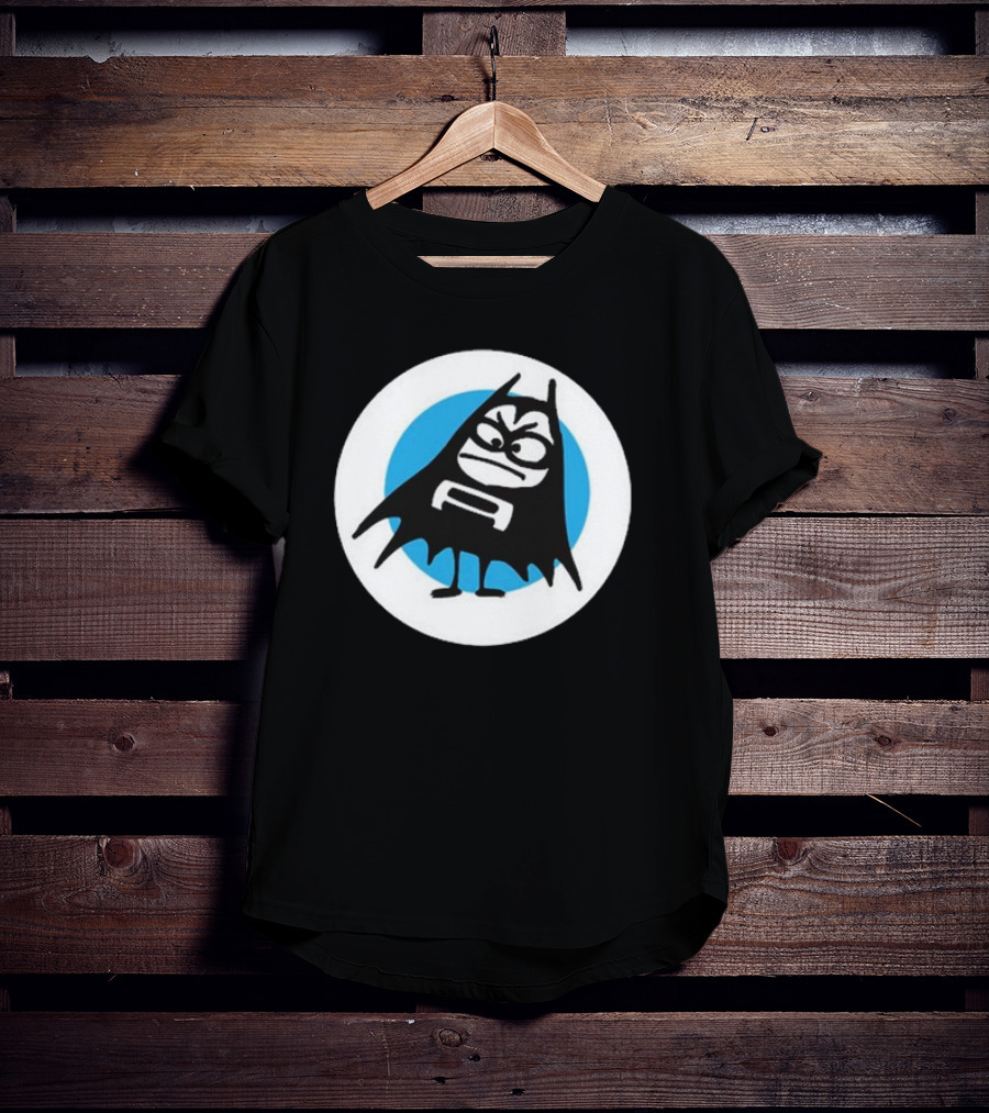 The Aquabats Lil Bat Classic Icon With Cartoon Bat And Mask In Circle T-Shirt