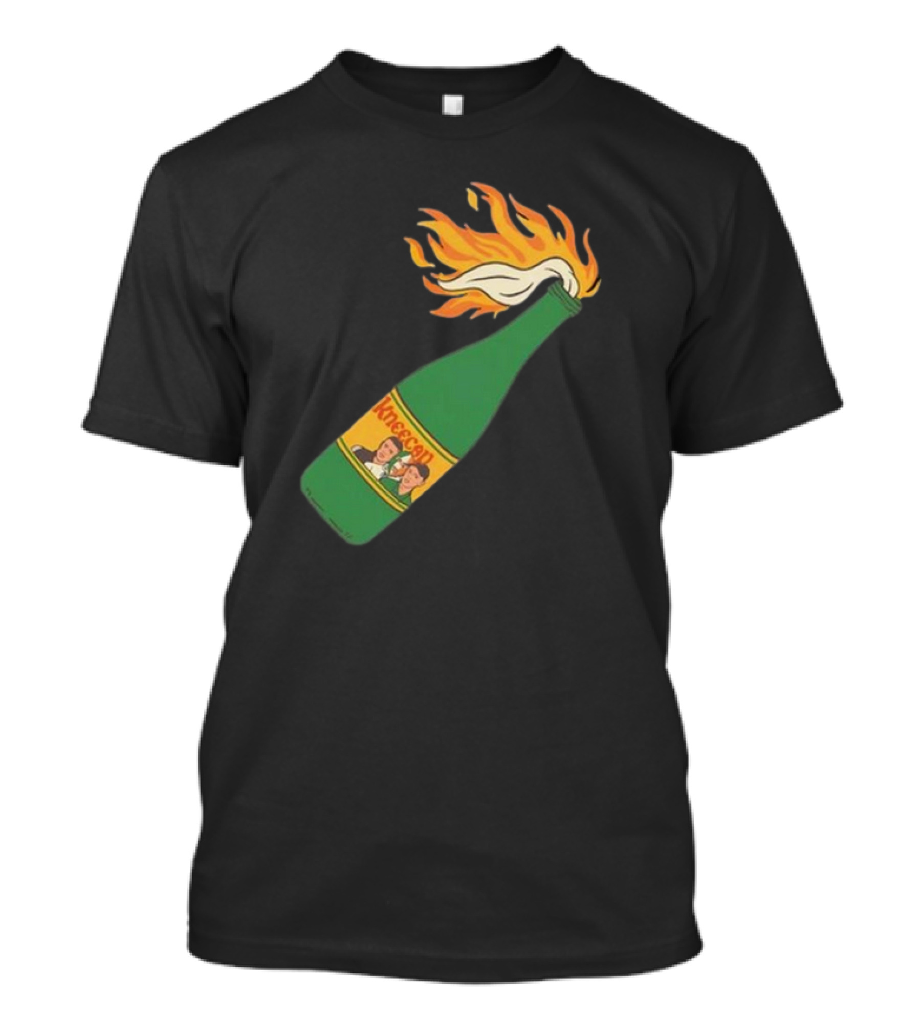 Kneecap Flaming Buckfast Molotov Bottle Green T-Shirt