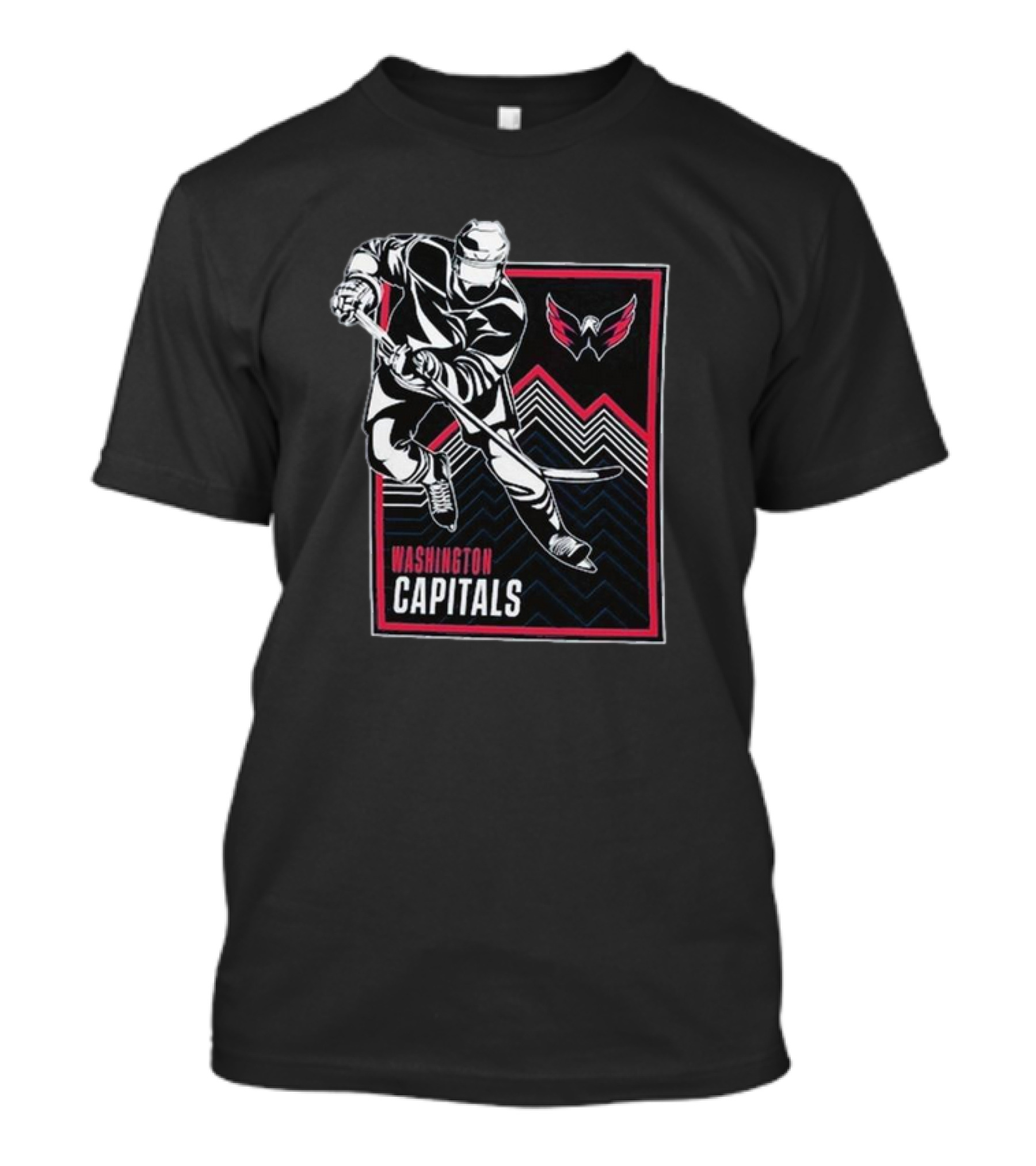 Washington Capitals Hockey Player Graphic With Team T-Shirt