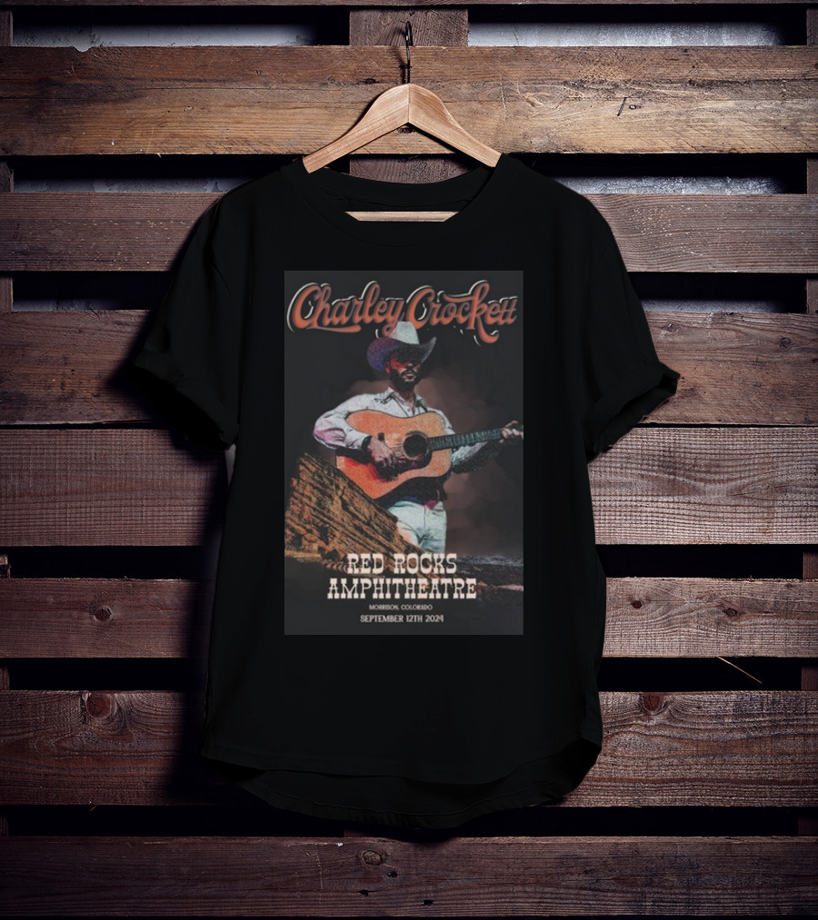 Charley Crockett Red Rocks Amphitheatre Morrison Colorado September 12th T-Shirt
