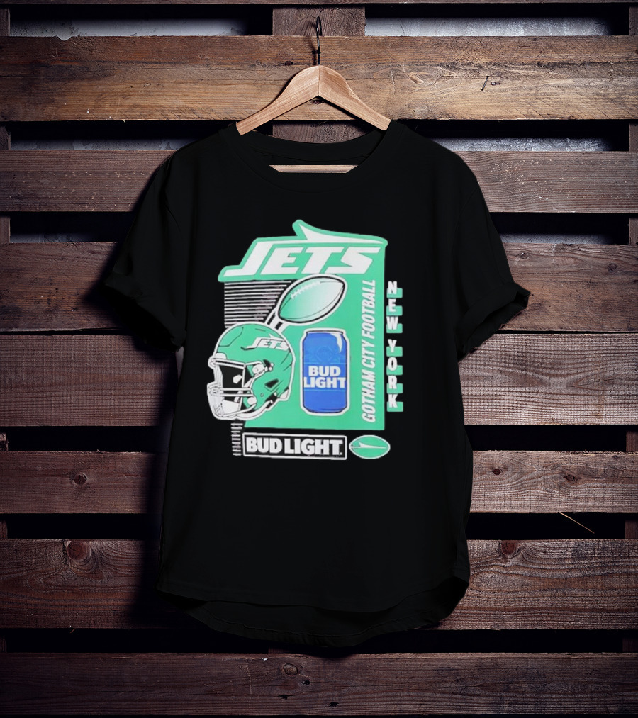 Jets New York Bud Light Gotham City Football T-Shirt