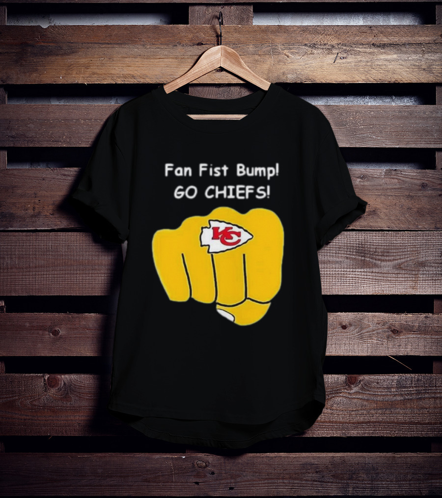 Fan Fist Bump Go Chiefs KC T-Shirt