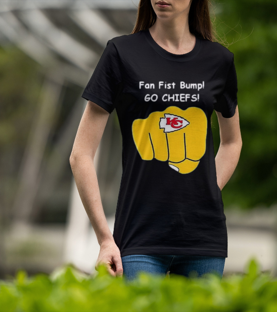 Fan Fist Bump Go Chiefs KC T-Shirt