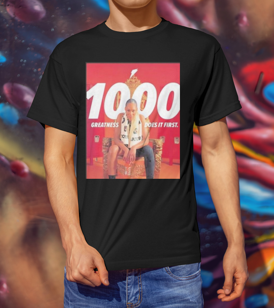1000 Greatness Does It First A’ja Wilson Iconic Chair Sports Empowerment T-Shirt