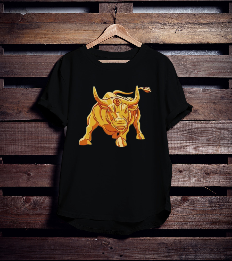 Bitcoin Crypto Bull Golden Btc T-Shirt
