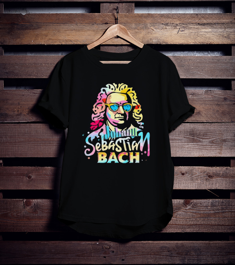 Johann Sebastian Bach Colorful Sunglasses T-Shirt