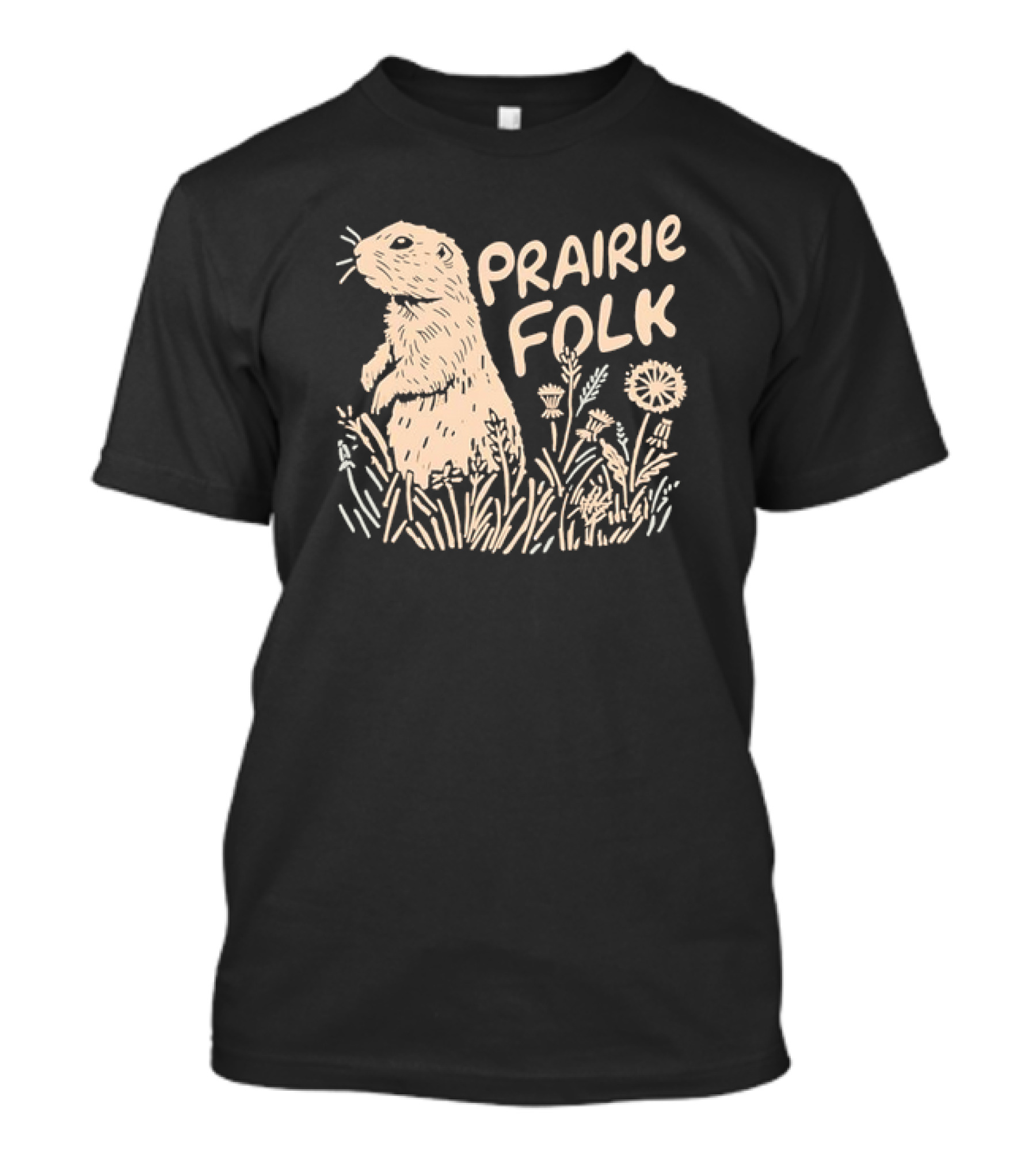Prairie Folk Prairie Dog And Wildflowers September 24 T-Shirt